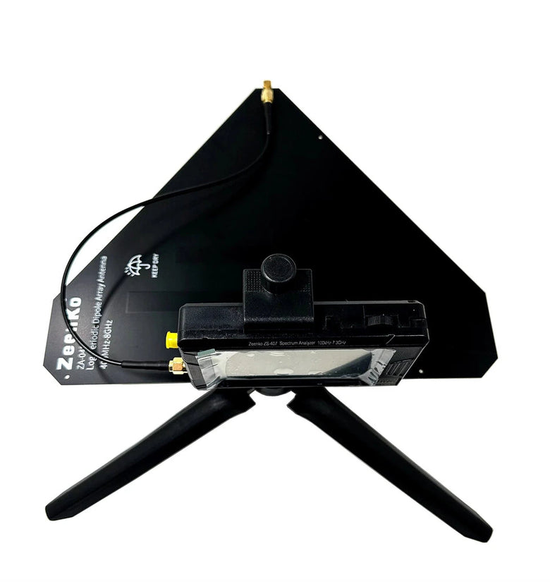 ZA-048 Log-Periodic Dipole Array Antenna 400MHz-8GHz Compact Design 50 Input Resistance High Performance Direction Finding Antenna for tinySA ULTRA