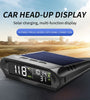 Universal Solar Power Digital GPS Car Speedometer Wireless HUD Display Mph KM/H Speedometer Time Speed Alarm Temperature Altitude