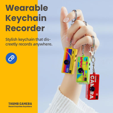 G6 Thumb Camera 1080P HD Video Recording 130 Wide-Angle Photography Keychain Mini Cameras Portable DVR with Photo Upload to Mobile Phone