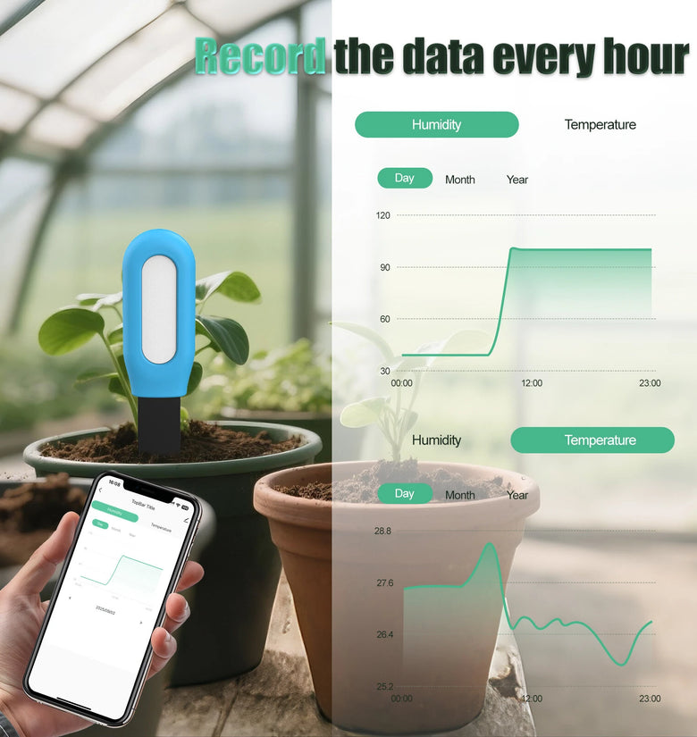 TUYA Soil Moisture Temperature Sensor WIFI Bluetooth 4.1 For Zigbee  Waterproof Compatible with Android iOS Smart Irrigation