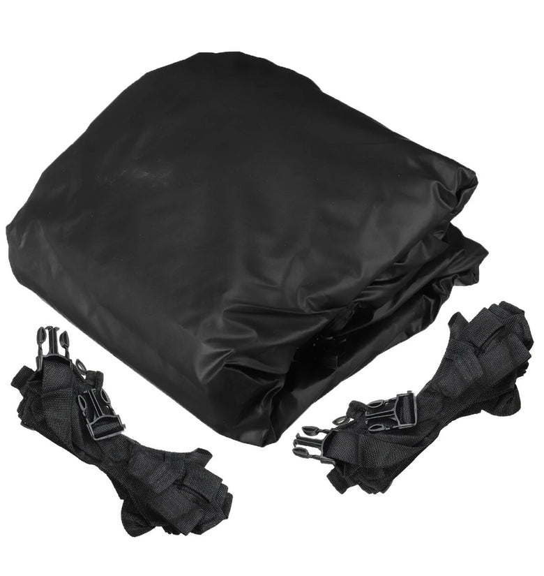 12ft / 14ft / 16ft / 18ft Jon Boat Cover 210D Black Waterproof Sun Protection