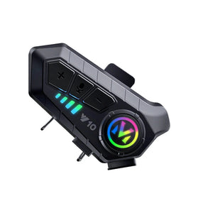 Coralme Y10 Motorcycle Helmet Bluetooth Headset Wireless Headset AI Voice Assistant Motorcycle Helmet Headset Split Installation Bluetooth Headset