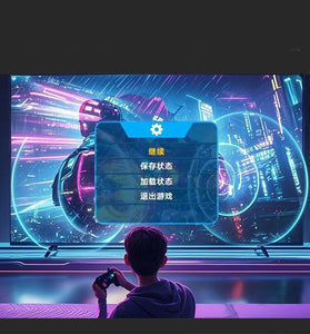 128G TV Game Stick Kit Built-in 40000+ Games 4K HD Retro Television Gaming Console Wireless 2.4GHz Controller Support HD Output PS1 MAME MD GBA SFC FC Multiplayer for TV