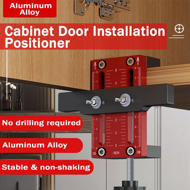 Cabinet Door Mounting Jig Aluminum Alloy Installation Positioner Cabinet Hardware Jig For Framed Frameless Cabinets 10-60mm Thickness