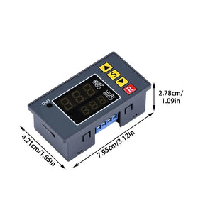T3231 110V-220V 12V/24V Digital Time Delay Relay LED Cycle Timer Control Switch Adjustable Timing Relay Time Delay Switch