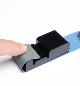 Woodworking Sanding Tool Sandpaper Holder POM Clip Inside Corner Sanding Tool 4 Shapes Wedge Trapezoid Beveled Square Precision Polishing