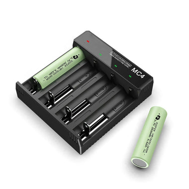 3.7V-4.2V LED Power Indicator TC/CC/CV 3Modes USB Rechargeable 4Slots Lithium Battery Charger 18650/26650/21700 Battery Charger