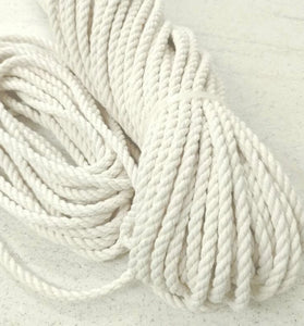 8mm 1M/2M/3Meter/4M/5M Macrame Rope Twisted String Cotton Cord For Handmade Natural Beige Rope DIY Home Wedding Accessories Gift