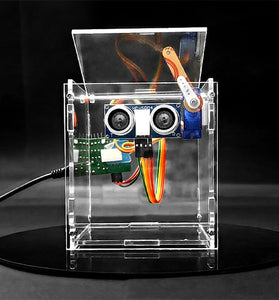 Ultrasonic Motion Sensor Automatic Lid Smart Trash Can Kit STC8H1K08 Microcontroller Electronic Home Automation DIY Kit