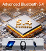 Weofly Live ANC Headset bluetooth 5.4 Headphones Hybrids Active Noise Cancelling 4-Mic ENC Noise Reduction 40mm Dynamic Driver 80H Playback 3.5mm Wired E-sports On-ear Wireless Headphones