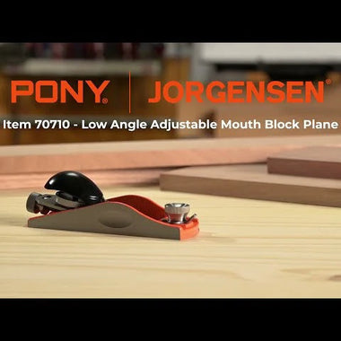Pony Jorgensen NO.60-1/2 Low Angle Block Plane Adjustable Mouth Mini Wood Planer Handheld Plane Ductile Iron Body Adjustable Depth 9CrWMn Steel Blade for Woodworking