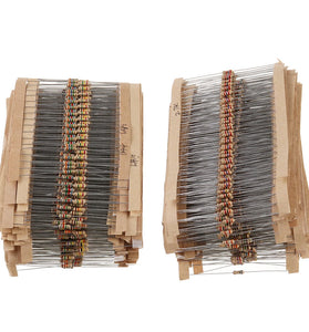 3120pcs 156 Values 1 -10M Ohm 1/4W 5% Carbon Film Resistors Assortment Kit Electronic Components
