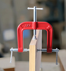 Industrial G Clamp Three Way Clamping Spiral Advance Design Milled Cast Iron High Strength For Machine Processing Furniture Making Marble Glasswork