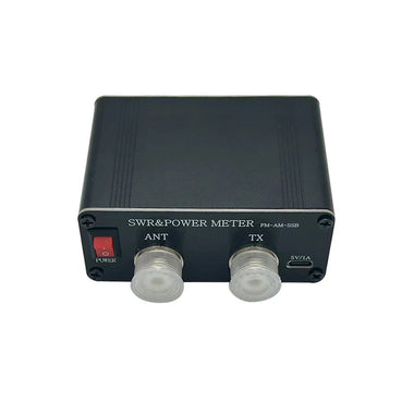 1.8MHz-50MHz 0.5W-120W Short Waves SWR and Power Watt Meter Chinese English Menu Switchable Type-C Charging Interface