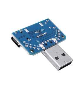 5pcs USB Adapter Board Male to Female Micro Type-C 4P 2.54mm USB4 Module Converter