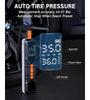 Portable Air Compressor 150PSI Rechargeable 10000mAh Tire Inflator Fast Inflation 5 Modes Digital Gauge LED Light for Car Bike Motorcycle Ball Camping Travel Accessories