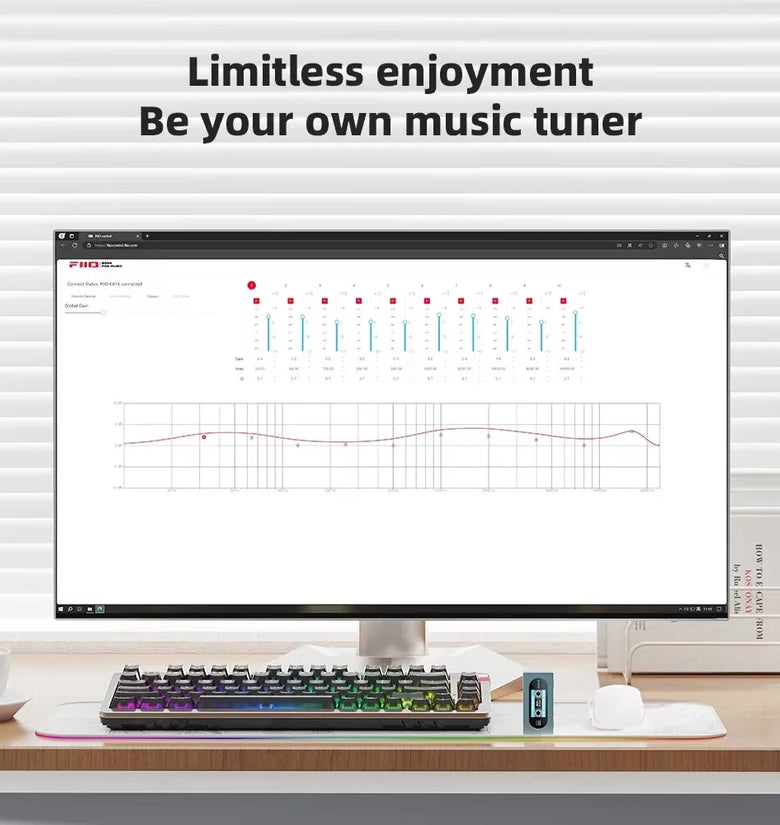 FiiO KA15 Portable DAC Headphone Amplifier Dongle Desktop Mode Hi-Res Audio Dual CS43198 Chips PCM768 DSD256 3.5mm 4.4mm Output Headphone Power Amplifier