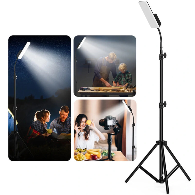 160*LEDs 2500LM 1.8m Height Adjustable Tripod Camping Light USB Power Stand Lantern Work Light For Camping Maintain Photography