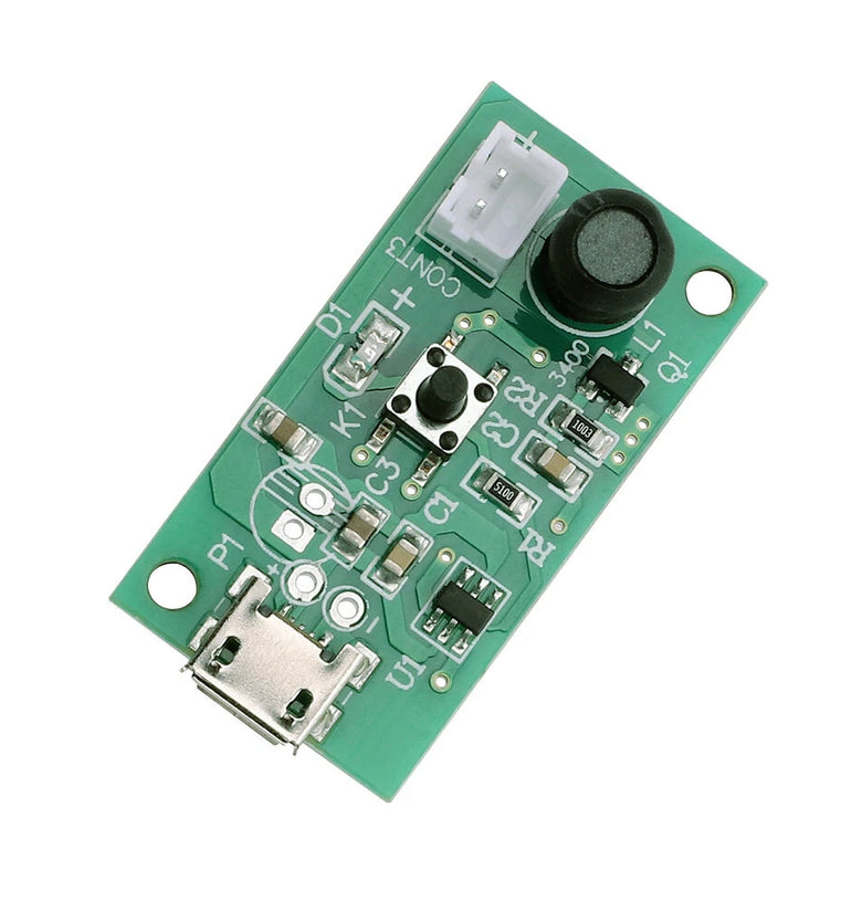 USB Mini Humidifier DIY Kits Mist Maker and Driver Circuit Board Double Spray Head Heavy Fog Experimental Equipment Fogger Atomization Film Atomizer Sheet Mini Oscillating