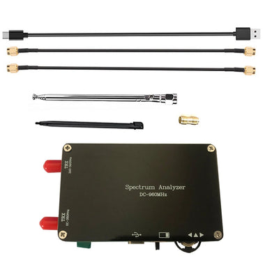 2.8 Inch Spectrum Analyzer with Fast Scanning Speed and User-friendly Controls for Accurate Signal Monitoring and Device Emissions Testing Including Essential Accessories