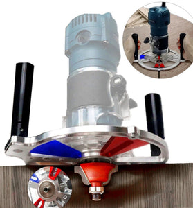 ENJOYWOOD Woodworking Trimming Guide Bracket Backer for Milling / Grooving / Engraving / Trimming / Balancing / Slotting / Chamfering