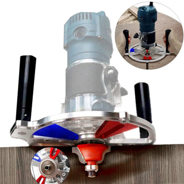 ENJOYWOOD Woodworking Trimming Guide Bracket Backer for Milling / Grooving / Engraving / Trimming / Balancing / Slotting / Chamfering