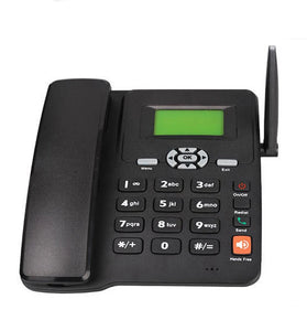 ETS-6588 Wireless Fixed Wireless Phone Cordless Desktop Telephone Support GSM Dual SIM Card Integrated Antenna with FM Radio for Office Home Hotel
