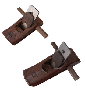 Ebony Wood Compact Hand Plane High Carbon Steel Blade 30mm Wide Non Slip Grip for Precision Edge Smoothing Surfacing Heavy Duty Tool