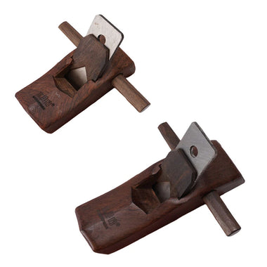 Ebony Wood Compact Hand Plane High Carbon Steel Blade 30mm Wide Non Slip Grip for Precision Edge Smoothing Surfacing Heavy Duty Tool