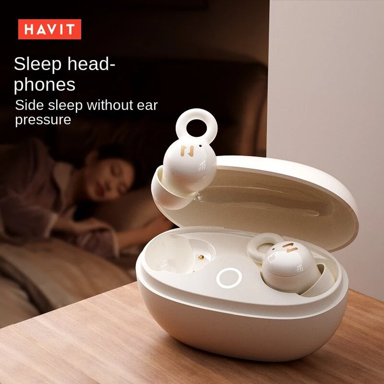 HAVIT E15 TWS Headset Wireless bluetooth Earphone Stereo 30H Playback Low Delay Sleep Assistance Earbuds In-ear Headphones