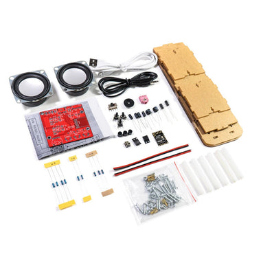 DIY bluetooth Speaker Kit USB Mini Home Stereo Sound Amplifier Electronic Project for Soldering Practice and Learning