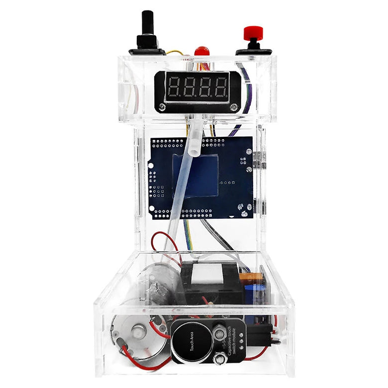 Intelligent Water Dispenser Kit Adjustable Timing Touch Activated Digital Display Emergency Stop Button LED Status Indicator USB and DC Power Supply