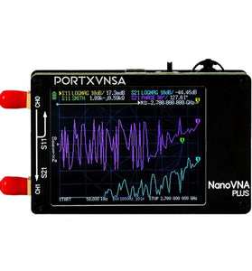 PORTXVNSA NanoVNA Plus 50KHz-2.7GHz Vector Network Analyzer 80dB Dynamic Range Touch Screen Antenna Testing VNA SWR MF HF VHF UHF