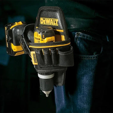 DWST83486-1 for DEWALT Tool Pocket Compact 4 Pockets Adjustable Waist Bag Polyester Electric Screwdrivers Wrenches Accessories Storage Organizer Heavy Duty Waist Strap