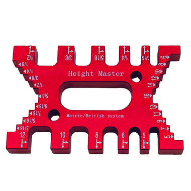 Woodworking Dovetail Jig Tenon Caliper Gauge Metric/Inch High Precision Height Gauge For Router Table Saw Engraving Machine Carpentry Measuring Tool