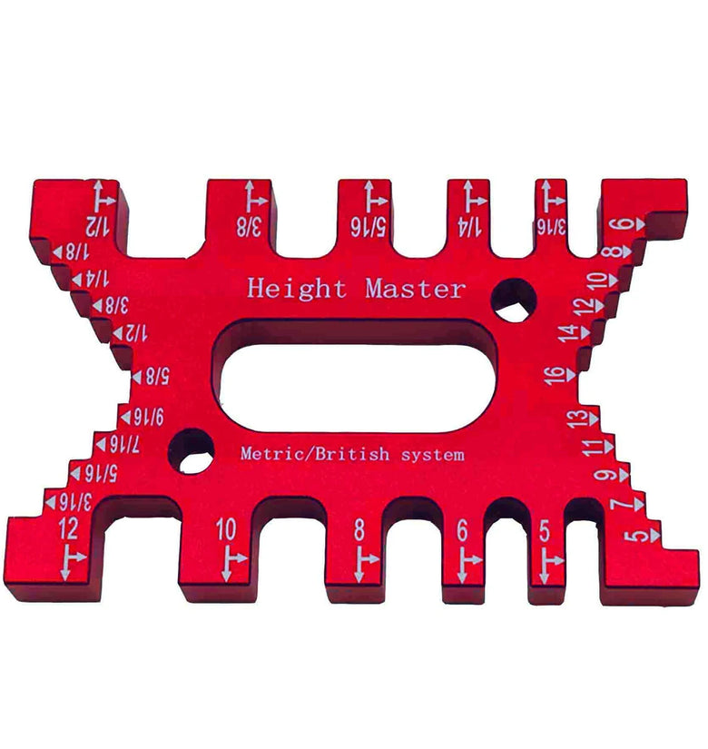 Woodworking Dovetail Jig Tenon Caliper Gauge Metric/Inch High Precision Height Gauge For Router Table Saw Engraving Machine Carpentry Measuring Tool