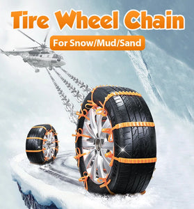 10Pcs Car Winter Tire Wheels Snow Chains Snow Tire Anti-skid Chains Wheel Tyre Cable Belt Winter Outdoor Emergency Chain