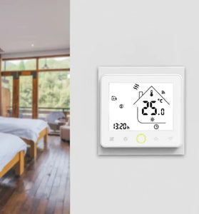 MoesHouse Tuya Zigbe Water/Electric Floor Heating/Gas Boiler Thermostat Touch Panel Smart Home Temperature Controller Voice Control with Alexa Google Assistant