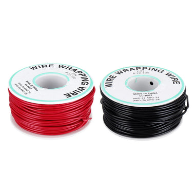 30M 22AWG Black/Red UL 1007 Cable Line PCB Wire Tinned Copper Solid Wires OK Line Electrical Wire DIY