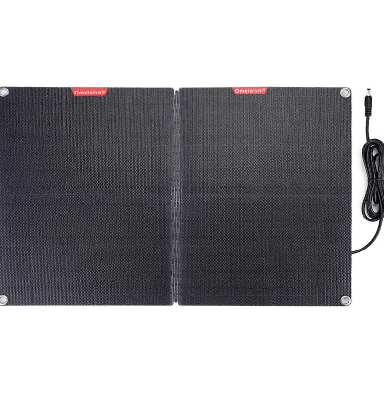 ETFF 12V 60W Folding Solar Panel 30A 60A 100A Waterproof Outdoor Battery Charger for Mobile Phones Power Bank Camera Tablet PC Car With PD QC3.0 MTTP Controller