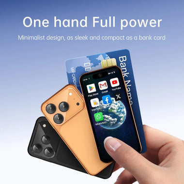 SOYES XS19 Pro Mini 3.88 inch Android 12.0 3GB RAM 64GB ROM Dual SIM Unlocked Mobile Phone 5MP Camera Face Recognition 2000mAh Battery 4G Quad-core Type-C Smart Mobile Phone