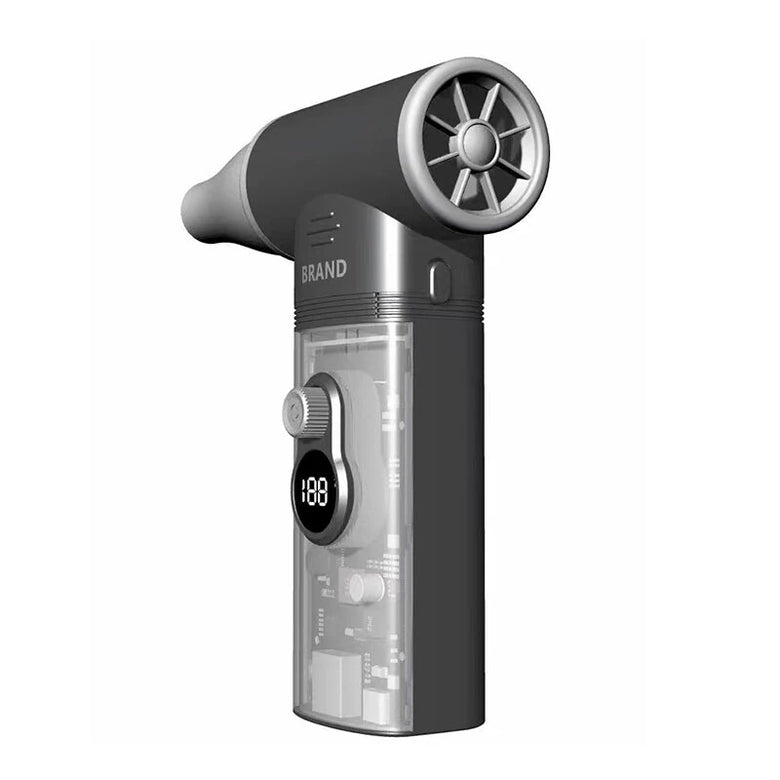 Remote Control Fan 5000mAh Power Bank Adjustable Wind Speed LED Brightness Digital Display Fast Charging for Emergency