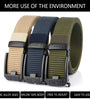TUSHI 120cm Men Tactical Belt Quick Release Outdoor Military Metal Belt Soft Wear-resistant Nylon Sports Ratchet Belt