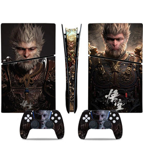 [Black Myth:WuKong] Full Skin Stickers Set Protection Decoration Skin Kit for PS5 Slim Digital Game Console & Controller