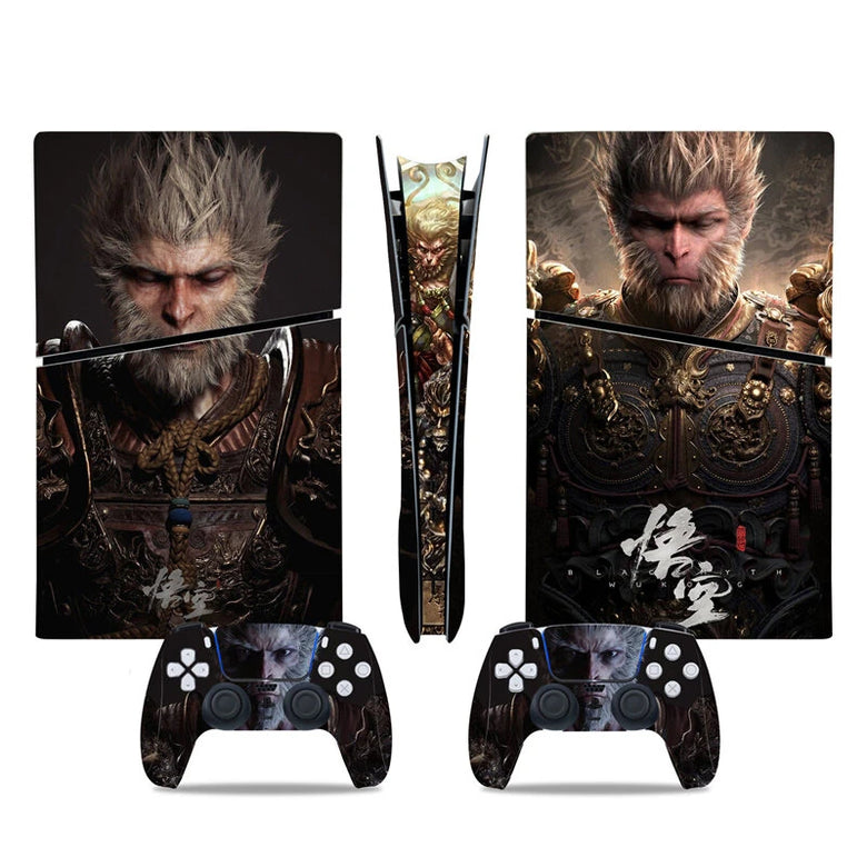 [Black Myth:WuKong] Full Skin Stickers Set Protection Decoration Skin Kit for PS5 Slim Digital Game Console & Controller