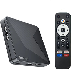 X88 PRO X5M Android 14.0 TV Box 4GB RAM 64GB ROM Amlogic S905X5M Quad-Core Support WiFi6 & bluetooth 5.0 1000M Media Player UHD 3D 8K Set Top Box with Voice Remote Control