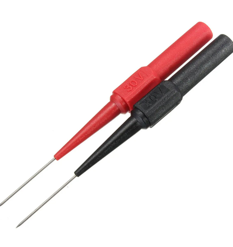 10pcs DANIU Insulation Piercing Needle Non-destructive Multimeter Test Probe Red/Black