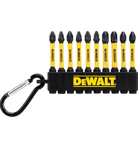 DT7274 for DEWALT Screwdriver Bits Kit 10PC 57mm Mixed PH PZ Extreme Impact CNC Torsion Zone Optimized Tip Geometry Full Fit Head