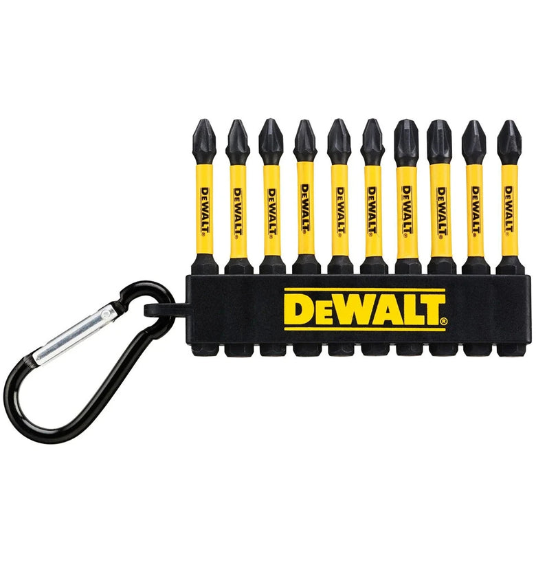 DT7274 for DEWALT Screwdriver Bits Kit 10PC 57mm Mixed PH PZ Extreme Impact CNC Torsion Zone Optimized Tip Geometry Full Fit Head