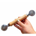Wooden Handle Metal Wheel Rolling Tool 22cm Length 3.85cm Wheel Diameter Screen Door Double Window Installation Spline Roller Household Tool